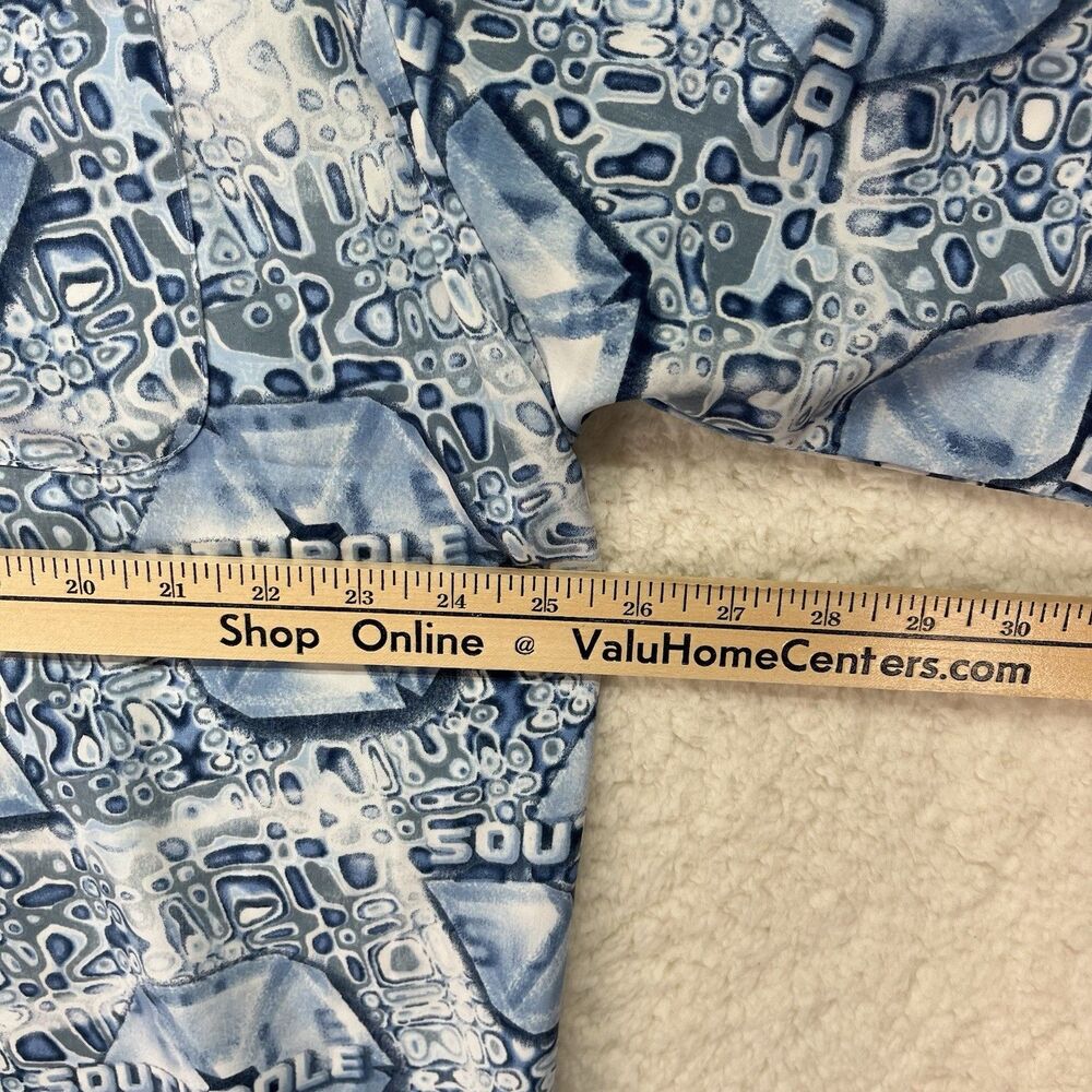 Vintage Southpole Shirt Men XL Blue White All Over‎ Print AOP Y2K Streetwear - Picture 5 of 6